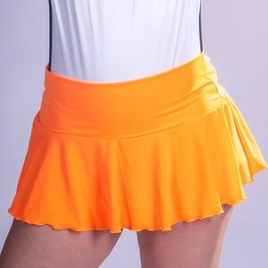 Neon Orange 🔥flip skirt swim suit cover up in Med.